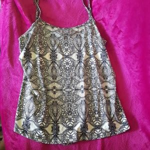 Black and white tank top